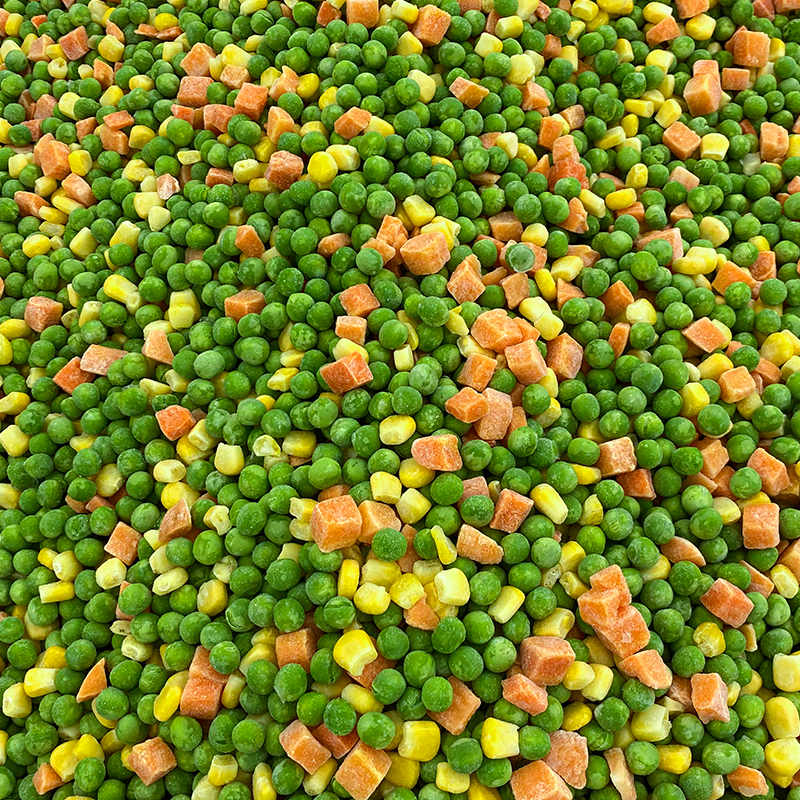 Sayuran campuran IQF (wortel, kacang jagung)
